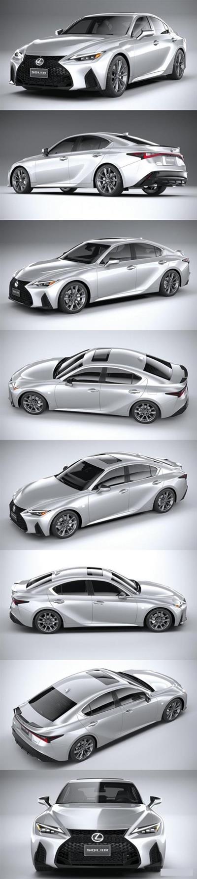 Lexus IS F Sport 2021 3D Model