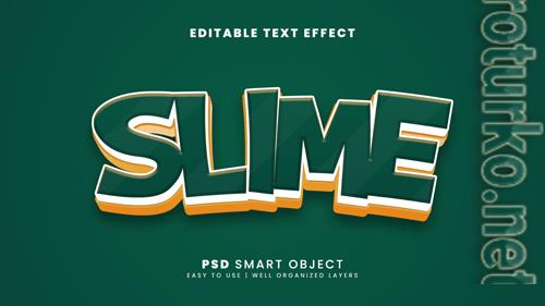 Slime editable text effect psd