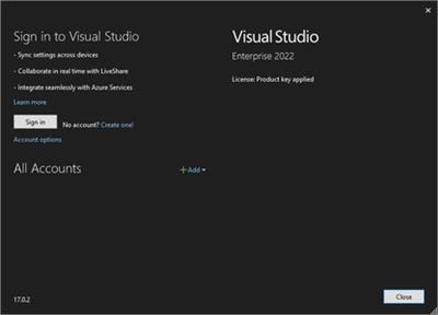 Microsoft Visual Studio 2022 Enterprise / Professional / Community v17.0.2 Build 17.0.31919.166 Multilingual