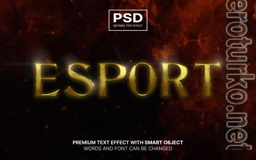 Esport editable text effect psd