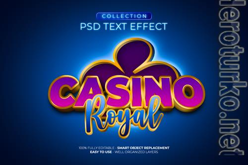 Casino royal custom text effect psd Casino royal custom text effect psd
