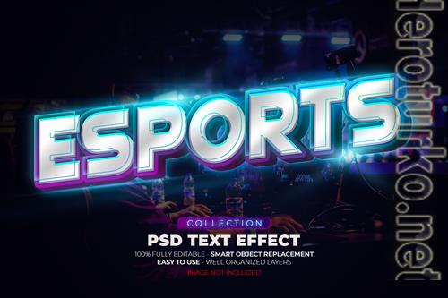 Esports custom text effect psd