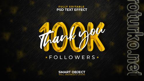 100k text effect psd