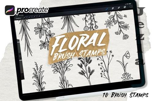Floral Stamp Brushes