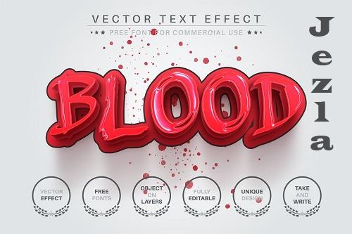 Blood - Editable Text Effect - 6703369 Blood - Editable Text Effect - 6703369