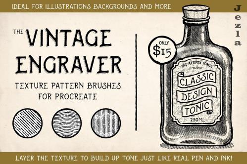 Vintage Engraver - Procreate Brushes - 4624883