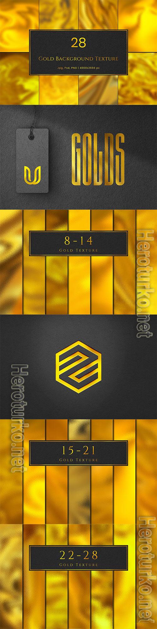 28 Gold Background Texture Psd