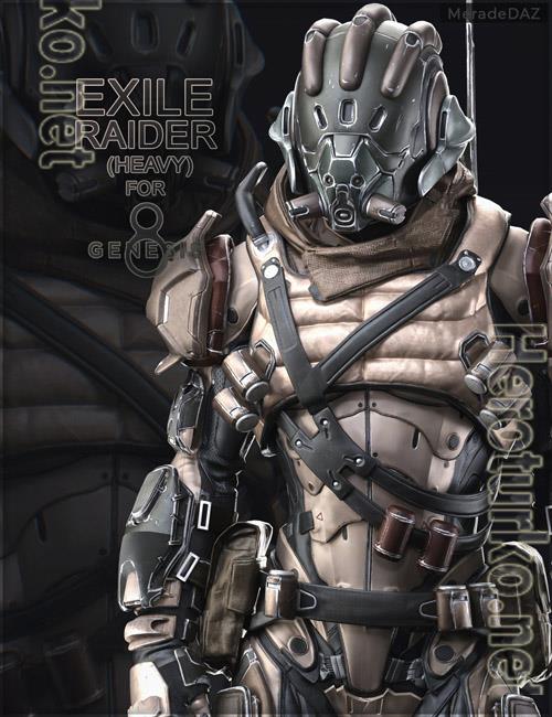 Exile Raider  Heavy  For Genesis 8 and 8 1 Male