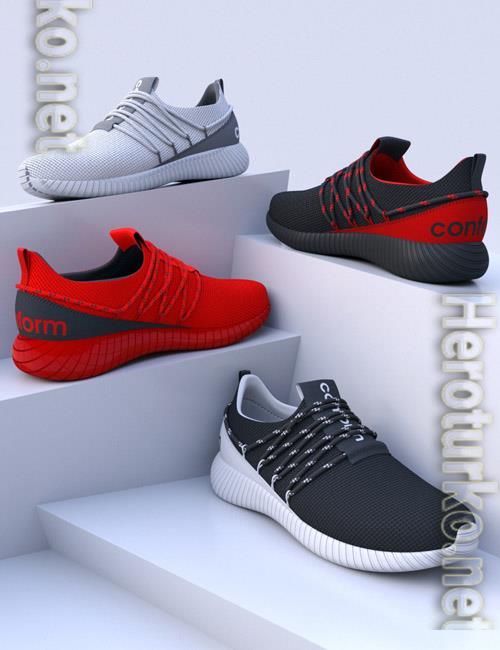 HL Conform Sneakers for Genesis 8 and 8 1 Males HL Conform Sneakers for Genesis 8 and 8 1 Males