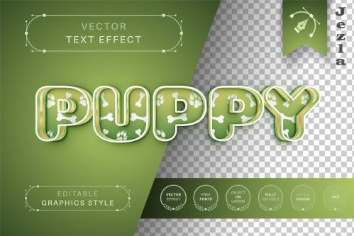 Puppy Stroke - Editable Text Effect - 6703783