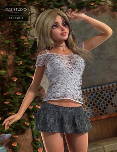 LITTLE FLIRT OUTFIT FOR GENESIS 2 FEMALE(S)