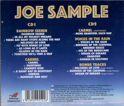 Joe Sample - Rainbow Seeker / Carmel / Voices in the Rain (1978-81) (2021) 2CD Lossless