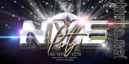 New year eve party text effect psd New year eve party text effect psd