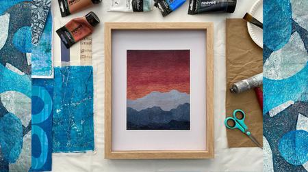 Skillshare - Creating Abstract Landscapes With Gelli Printing and Collage