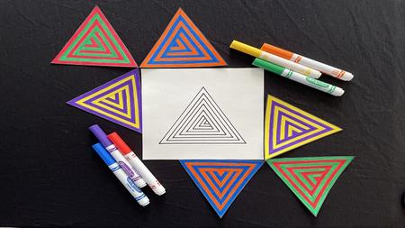 Skillshare - Optical Illusion Art for Kids - Draw a Triangle