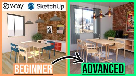 Vray Rendering for SketchUp - Beginner to Advanced - Create Better 3D Visuals - Interior Design