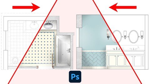 Udemy - Photoshop Convert Plan & Elevations Into Realistic Renders