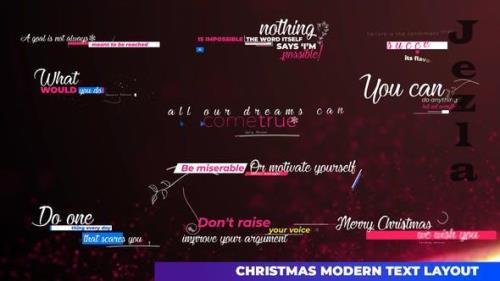 Particles Christmas Text Layout - 35044433