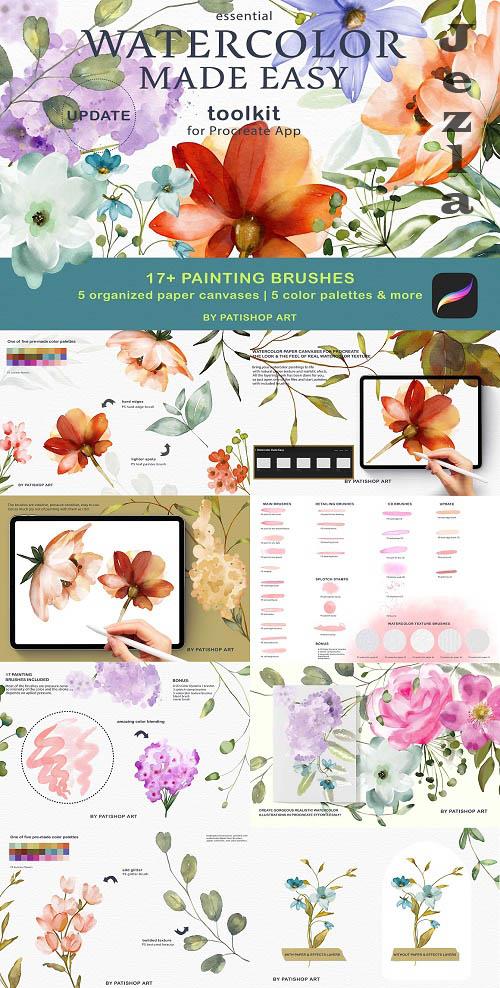 Watercolor Procreate Brushes - 6565677