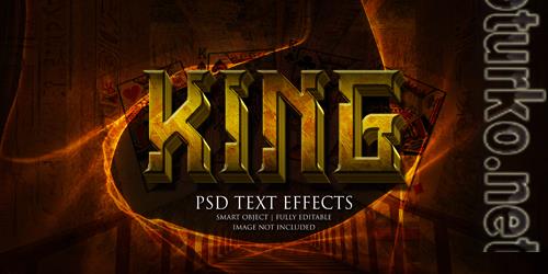 King text effect psd