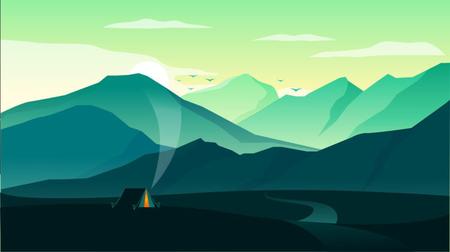 Camping At Sundown - Create Amazing Artwork in Inkscape