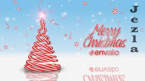 Christmas Candy Cane Greetings - 35060763