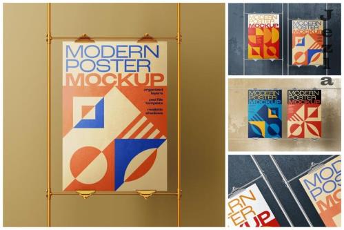 Modern Poster Mockup Set - 75LWN96