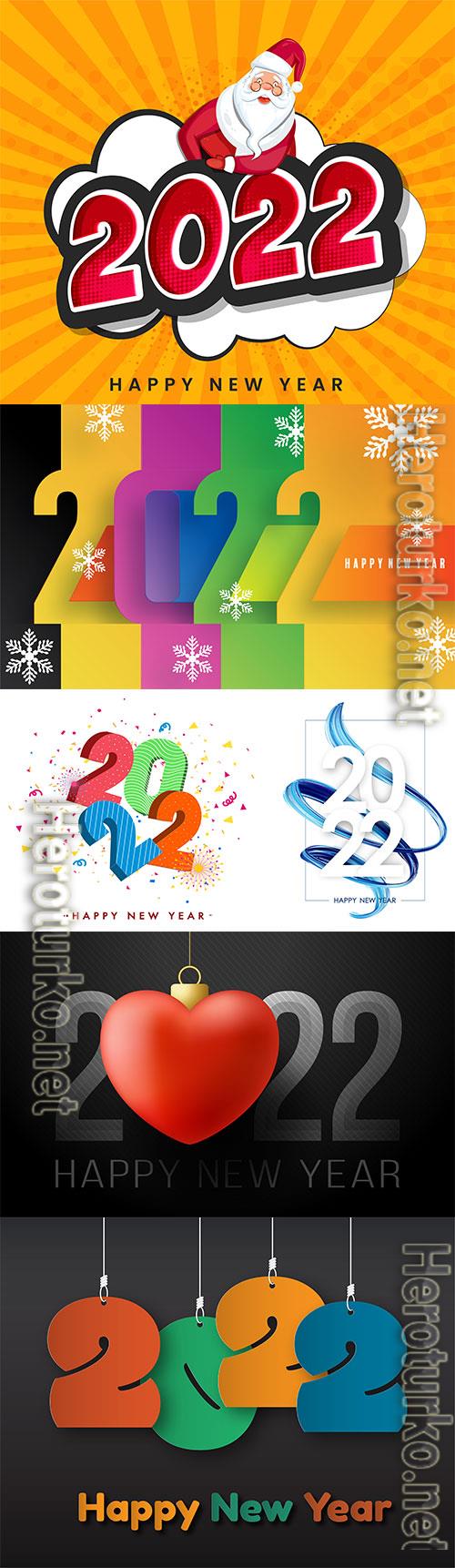 Realistic happy new year 2022 background with texture numbers Realistic happy new year 2022 background with texture numbers