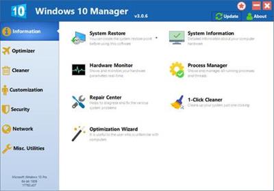 Yamicsoft Windows 10 Manager 3.5.8 Multilingual Portable