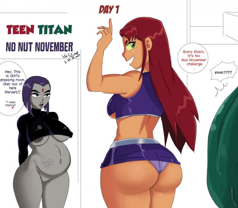 vn simp - NO NUT NOVEMBER ( TEEN TITAN ) Porn Comic