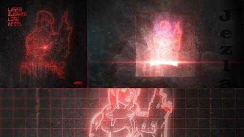Laser Marker 4K Logo Reveal - 35082719