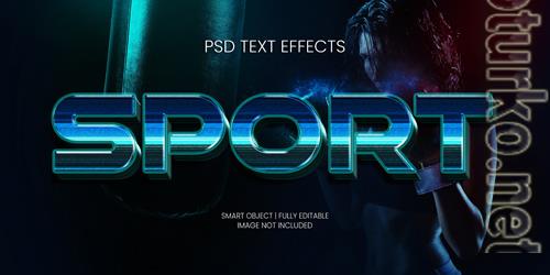Sport text effect psd
