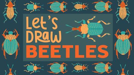 Let's Draw Simple Beetles - Procreate Illustration & Seamless Pattern