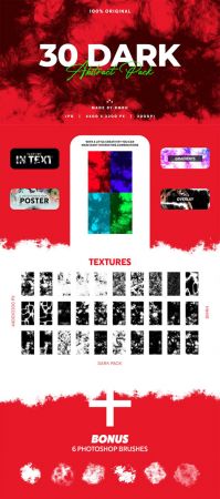 30 Abstract Dark Textures Pack