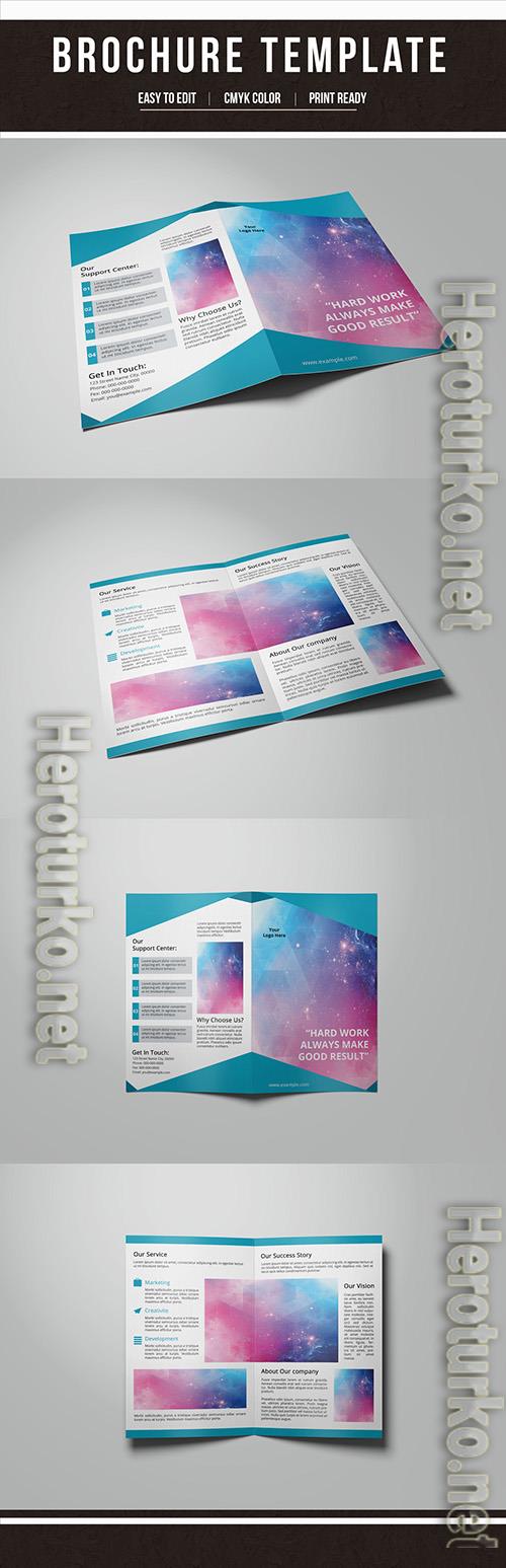 Business Brochure Layout with Blue Accents 199626791