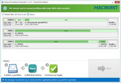 Macrorit Partition Extender 1.6.7 Portable All Editions