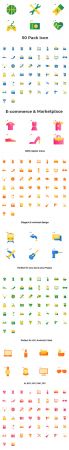 50 E Commerce Vector Icon Pack