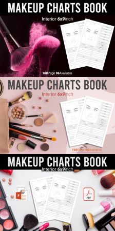 Makeup Charts Book   100 Pages