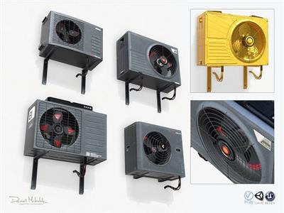 CGTrader   Sci fi Air conditiong PBR VR / AR / low poly 3d model