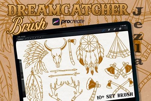 Dream Catchers brush stamp