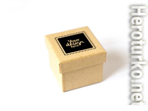 Cardboard Gift Box Mockup 2 189543455
