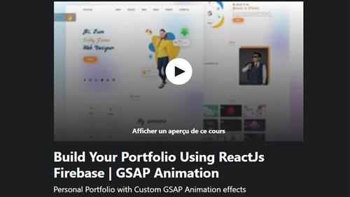 Build Your Portfolio Using ReactJs Firebase - GSAP Animation
