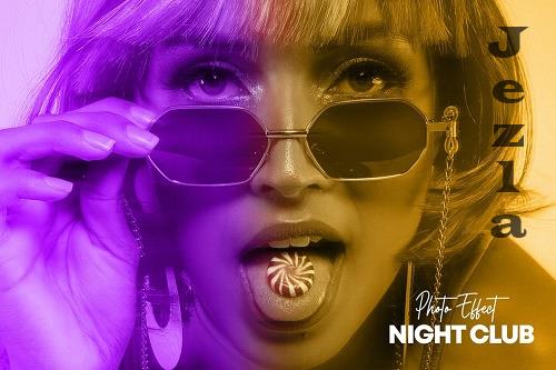 Night club photo effect