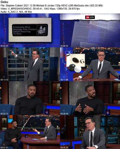 Stephen Colbert 2021 12 09 Michael B Jordan 720p HEVC x265-MeGusta Stephen Colbert 2021 12 09 Michael B Jordan 720p HEVC x265-MeGusta