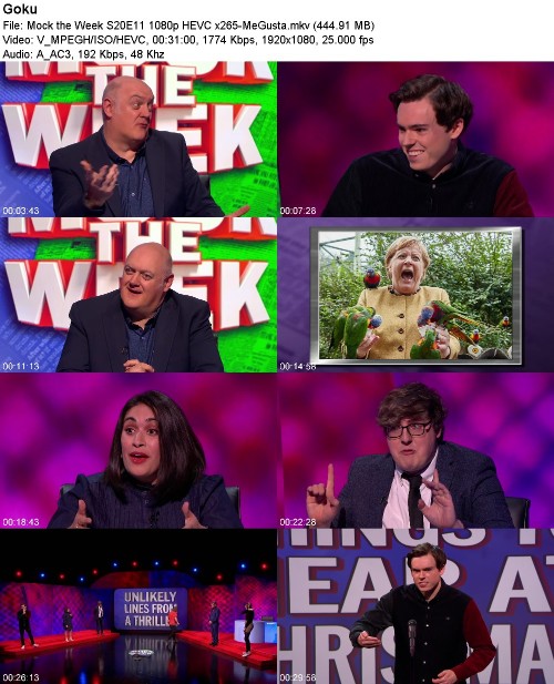 Mock the Week S20E11 1080p HEVC x265-MeGusta Mock the Week S20E11 1080p HEVC x265-MeGusta