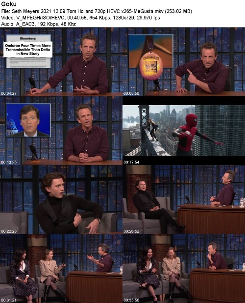 Seth Meyers 2021 12 09 Tom Holland 720p HEVC x265-MeGusta