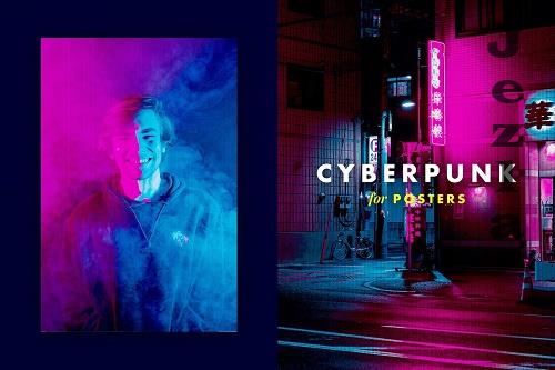 Cyberpunk Photo Effect for Posters - 6714525
