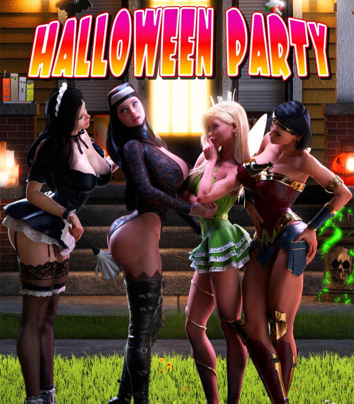 DerangedAristocrat - Halloween Party 3D Porn Comic