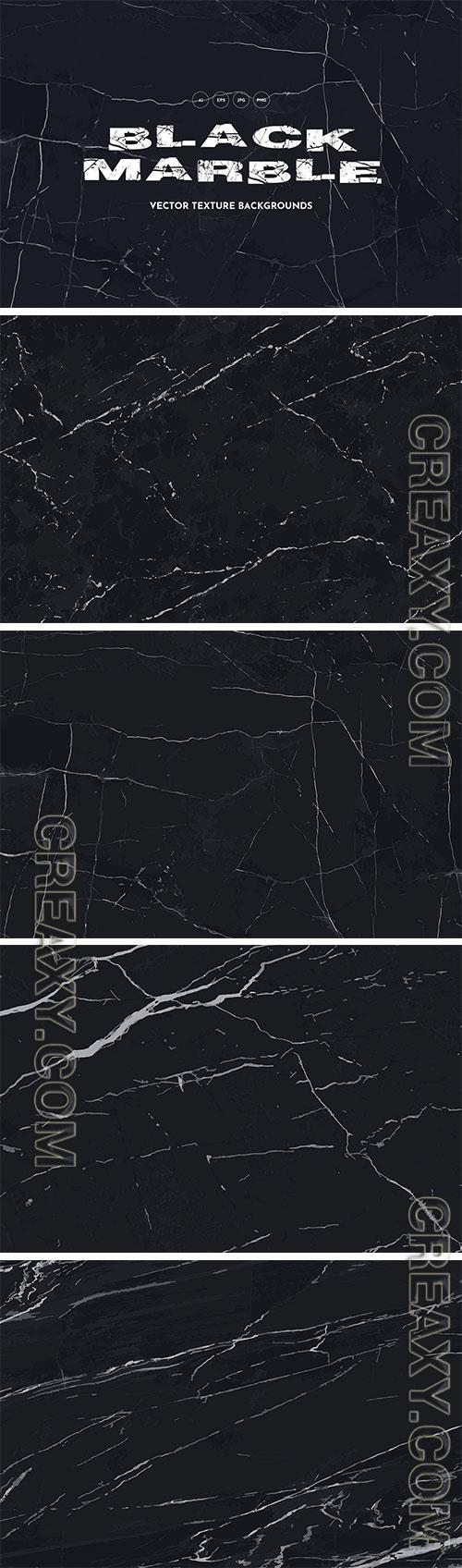 Black Marble Vector Texture Backgrounds