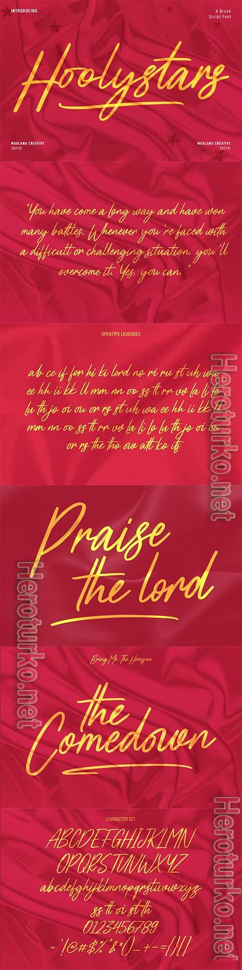Hoolystars Marker Brush Script Font
